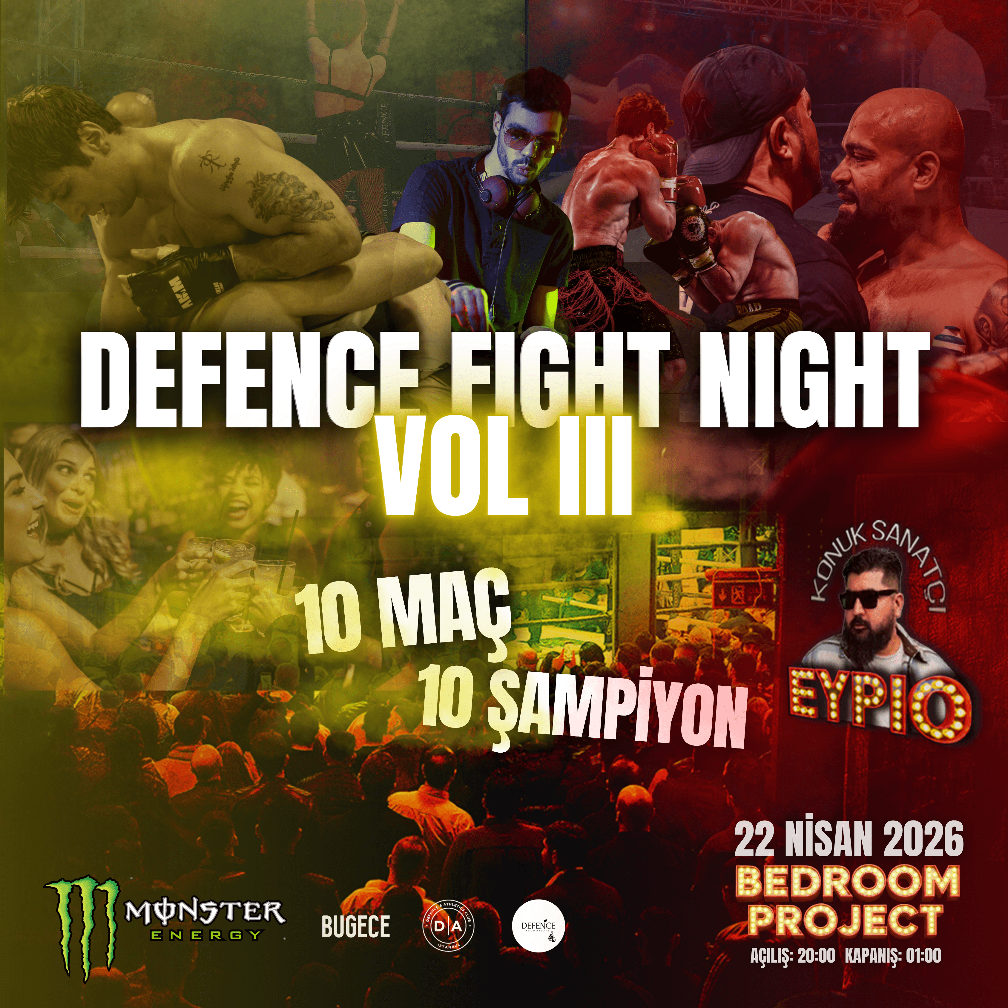 DEFENCE FIGHT NIGHT VOL. 3 10 MAÇ – 10 ŞAMPİYON card