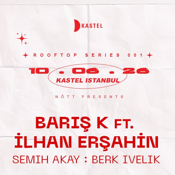 KASTEL w/ NOTT PRESENTS: BARIS K + İLHAN ERSAHİN + SEMİH AKAY + BERK İVELİK #ROOFTOPSERIES card