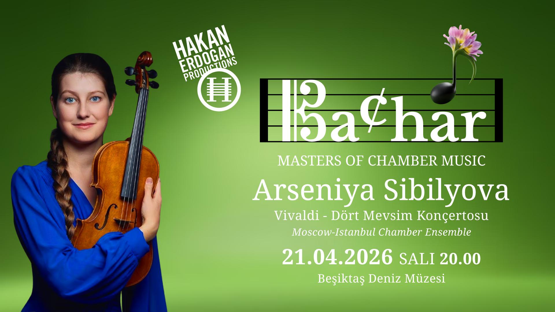Arseniya Sibilyova (keman) Moscow İstanbul Chamber Ensemble Vivaldi Dört Mevsim Konçertosu card