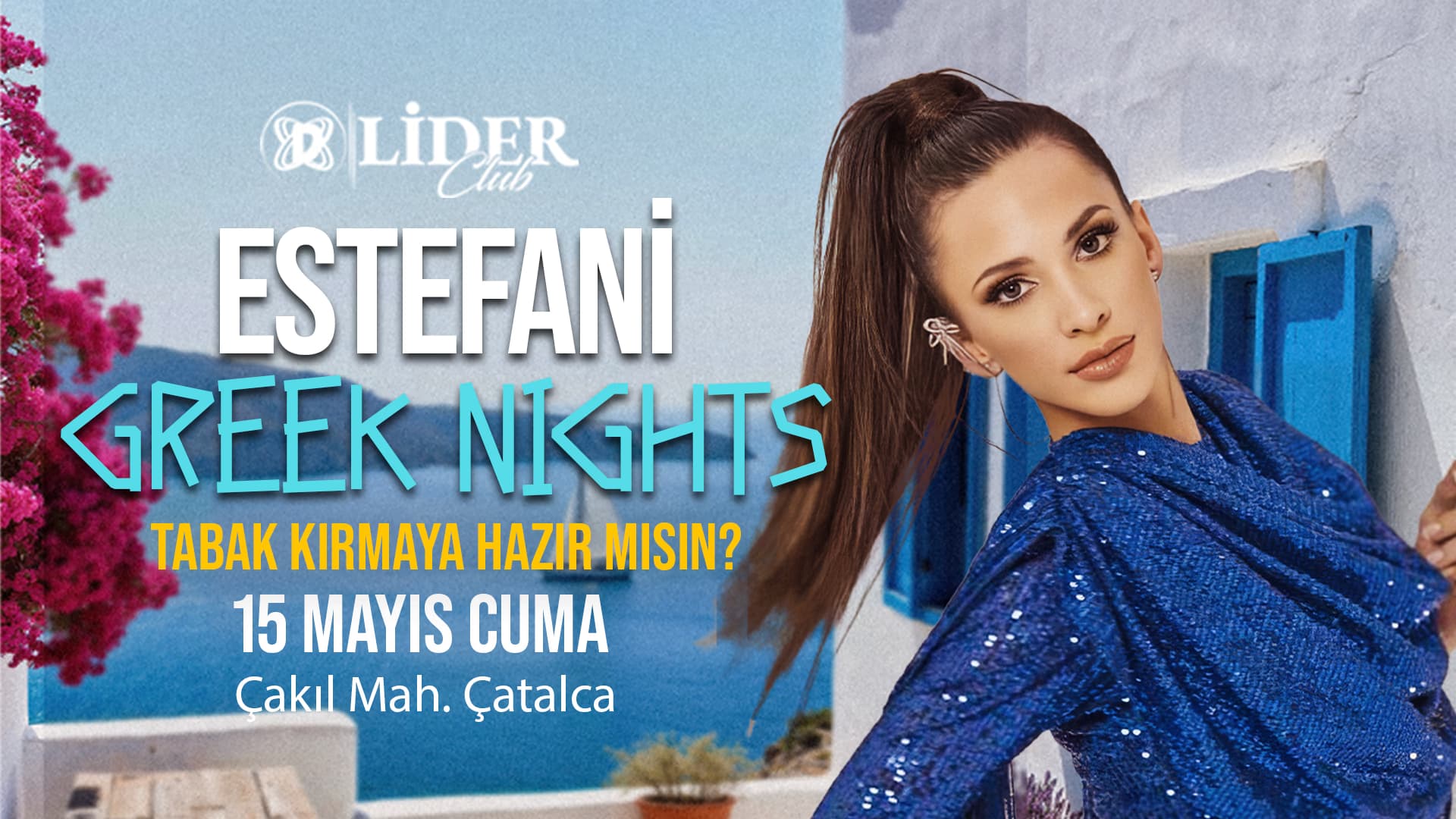 Estefani Greek Nights card