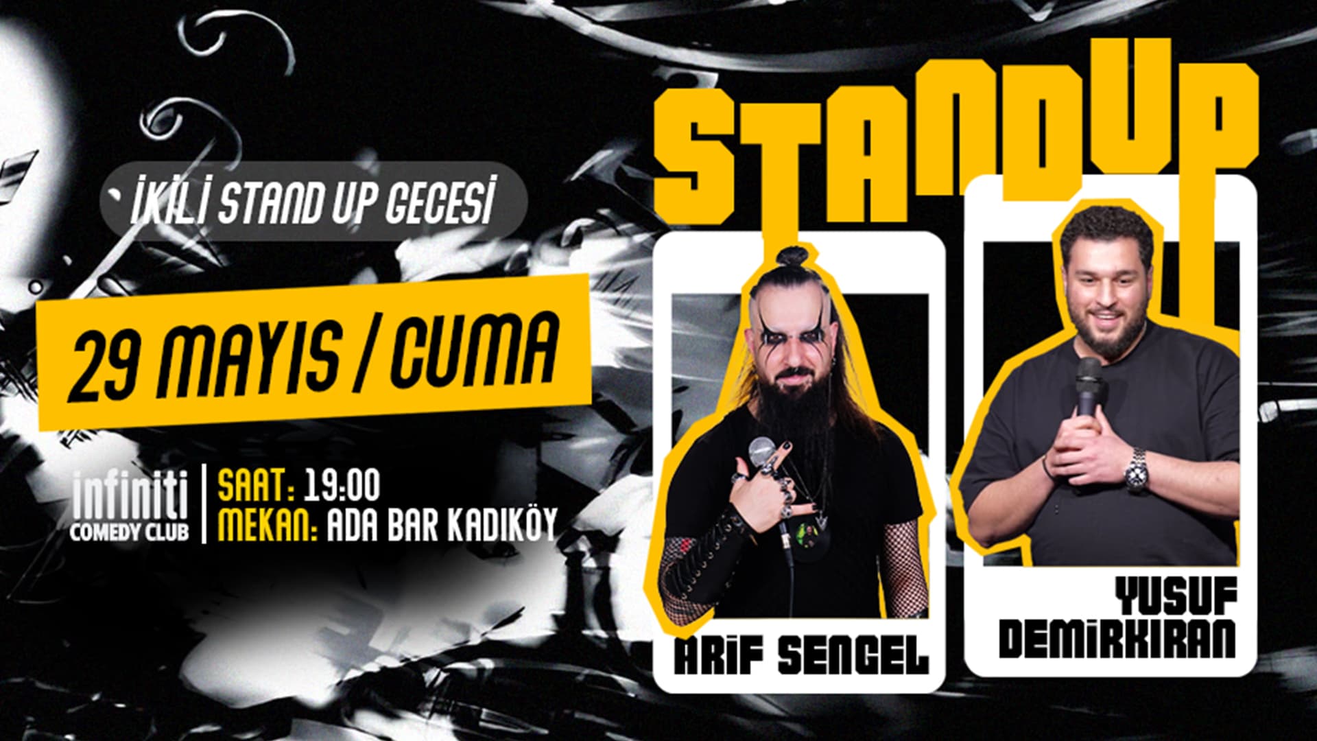 Arif Şengel Yusuf Demirkıran İkili Stand Up Gecesi card