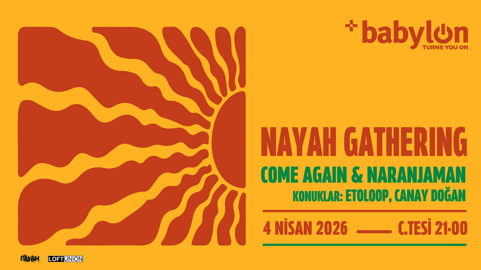 Nayah Gathering : Come Again & Naranjaman card