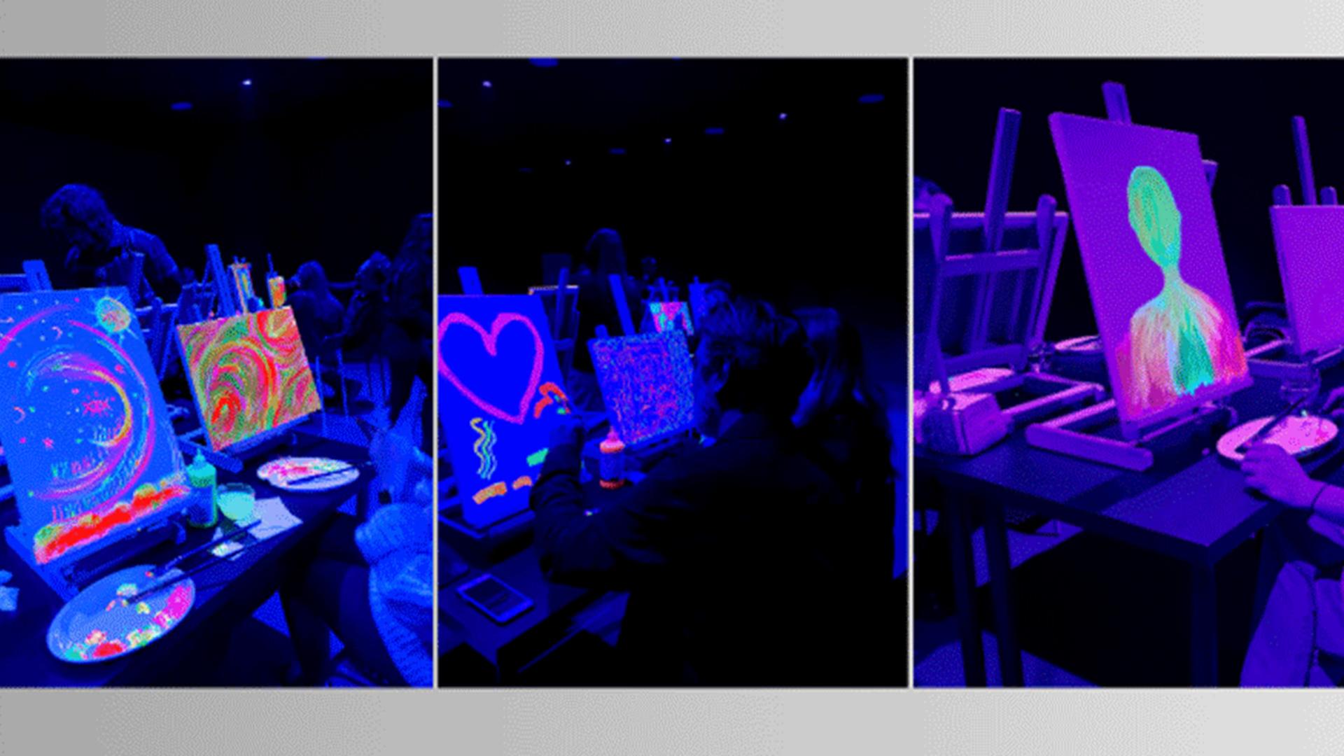 Paint in the Dark – Karanlıkta Resim card