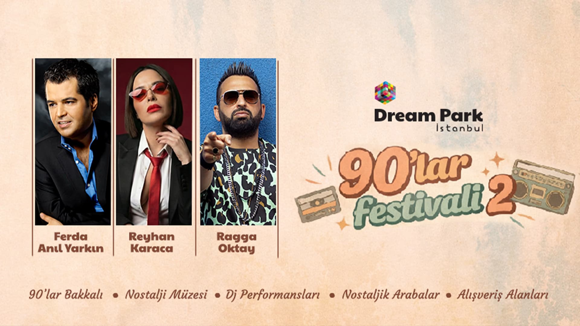 90lar Festivali: Reyhan Karaca - Ferda Anıl Yarkın - Ragga Oktay card