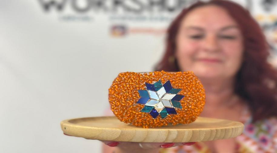 Mozaik Mumluk Atölyesi - Nisan card