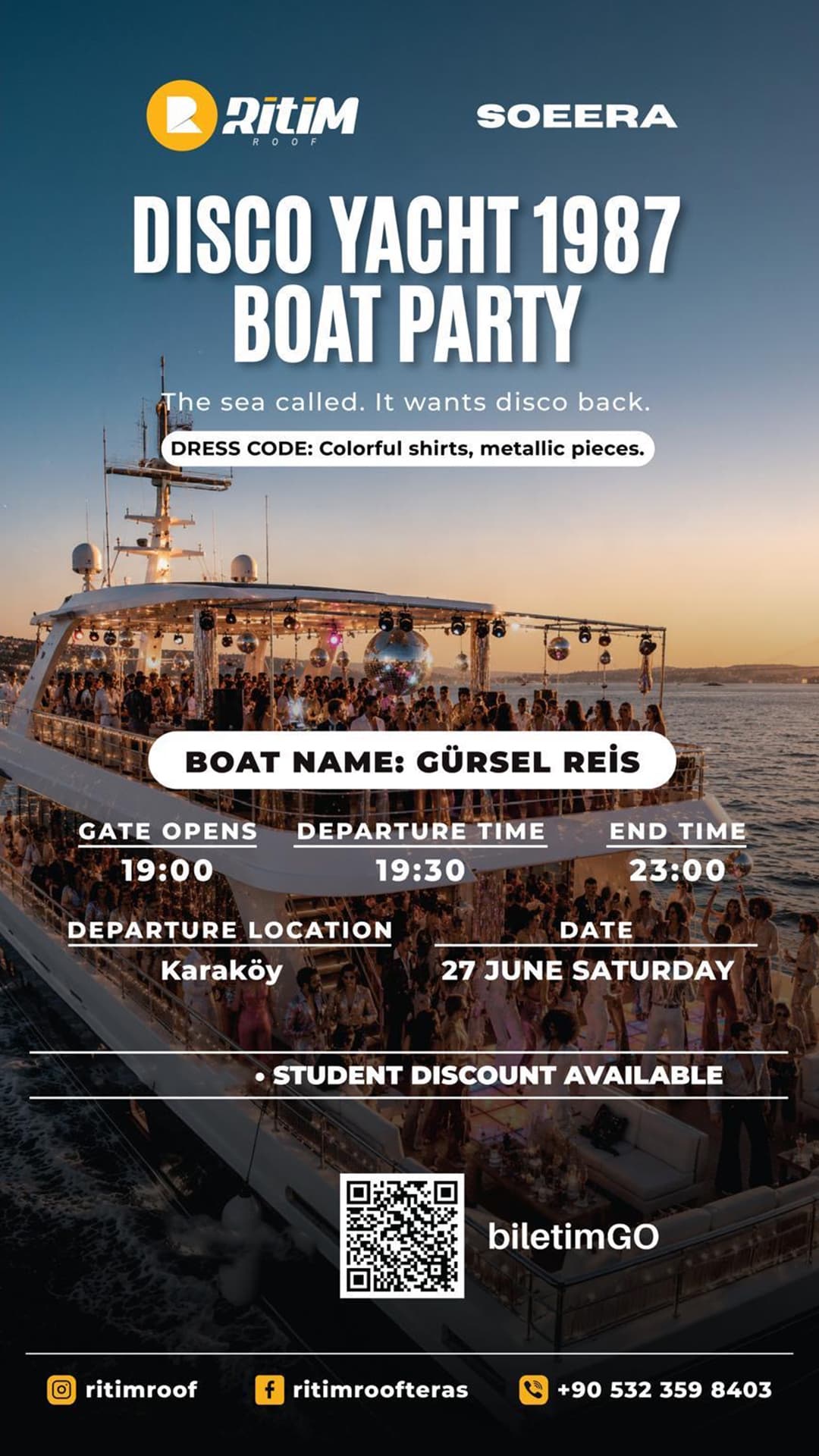 DISCO YACHT 1987 BOAT PARTY