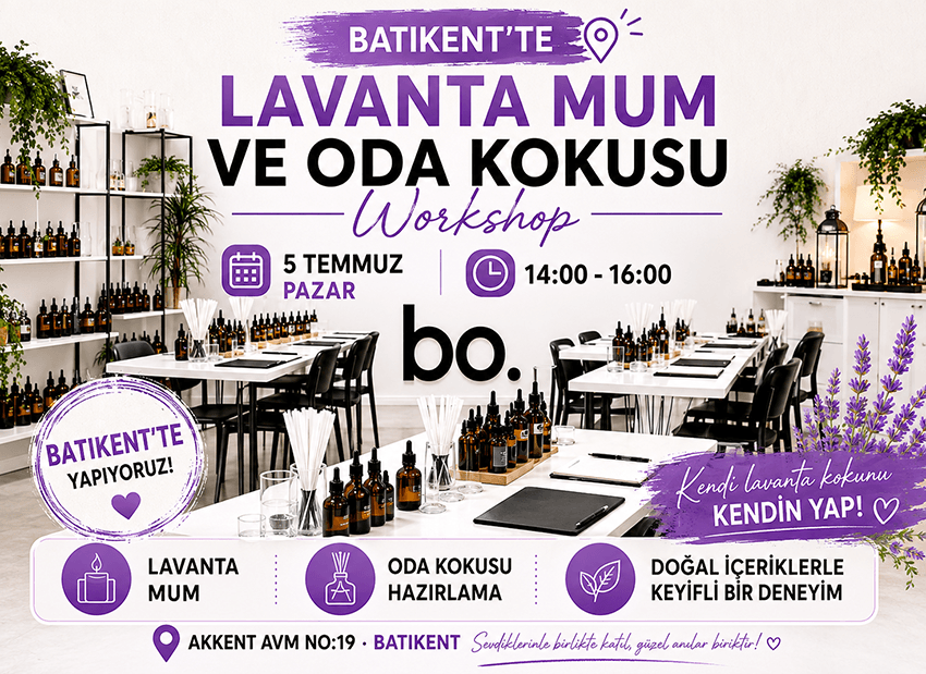 Mum &amp; Oda Kokusu (Lavanta) Workshop