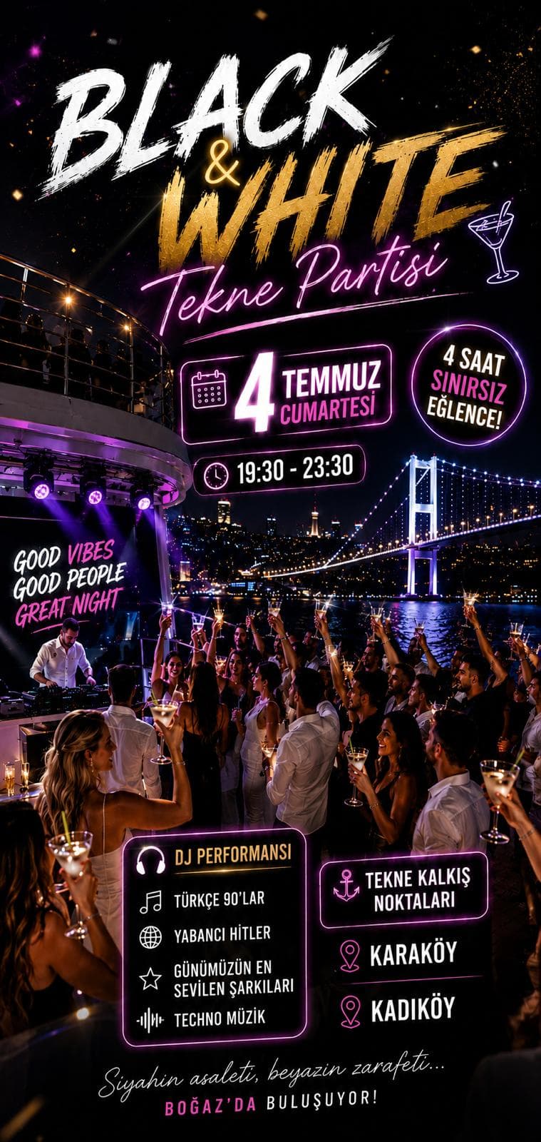 TEKNE PARTİSİ BLACK&amp;WHİTE