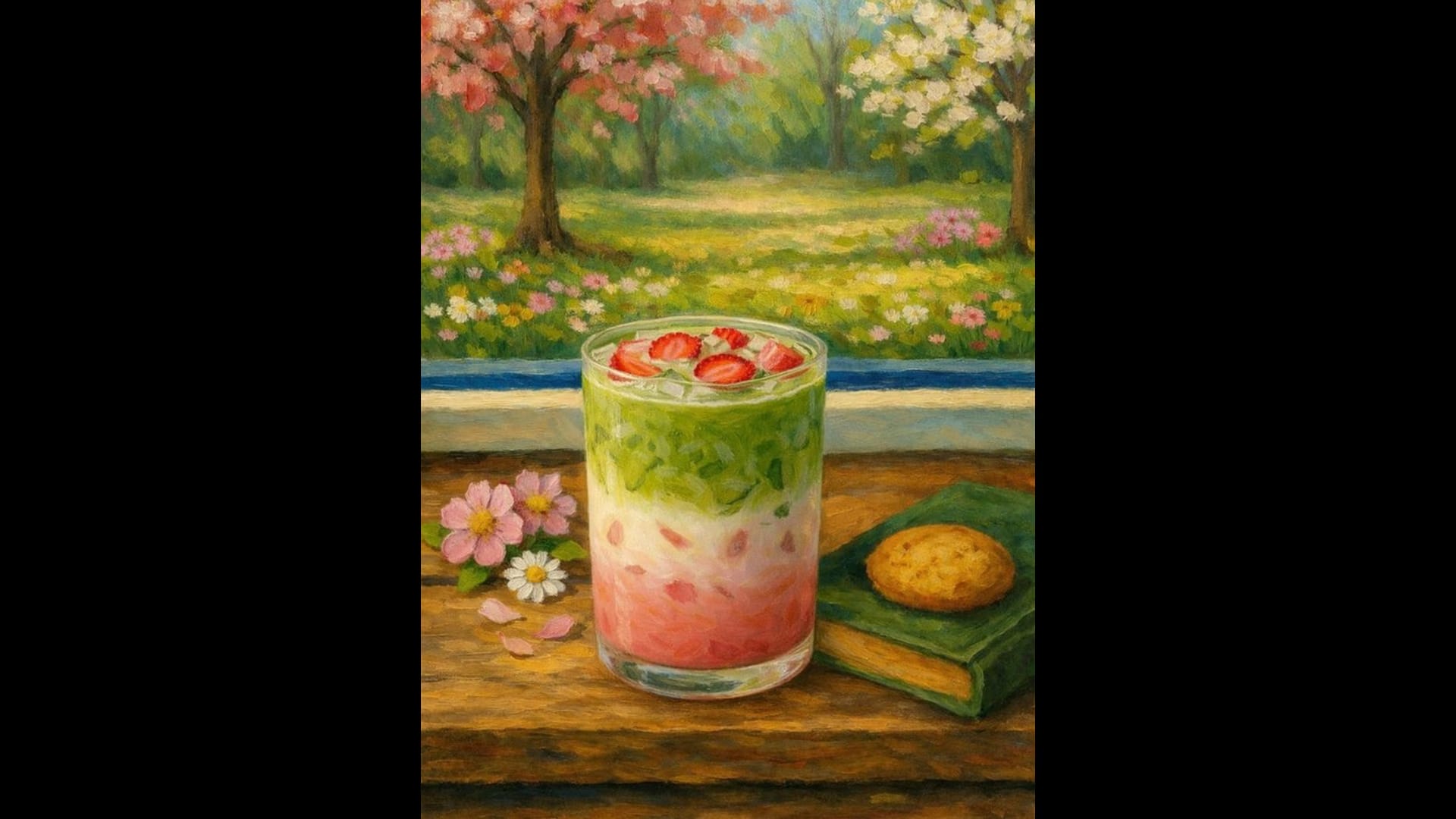 Resim - Strawberry Matcha Latte küçük resim
