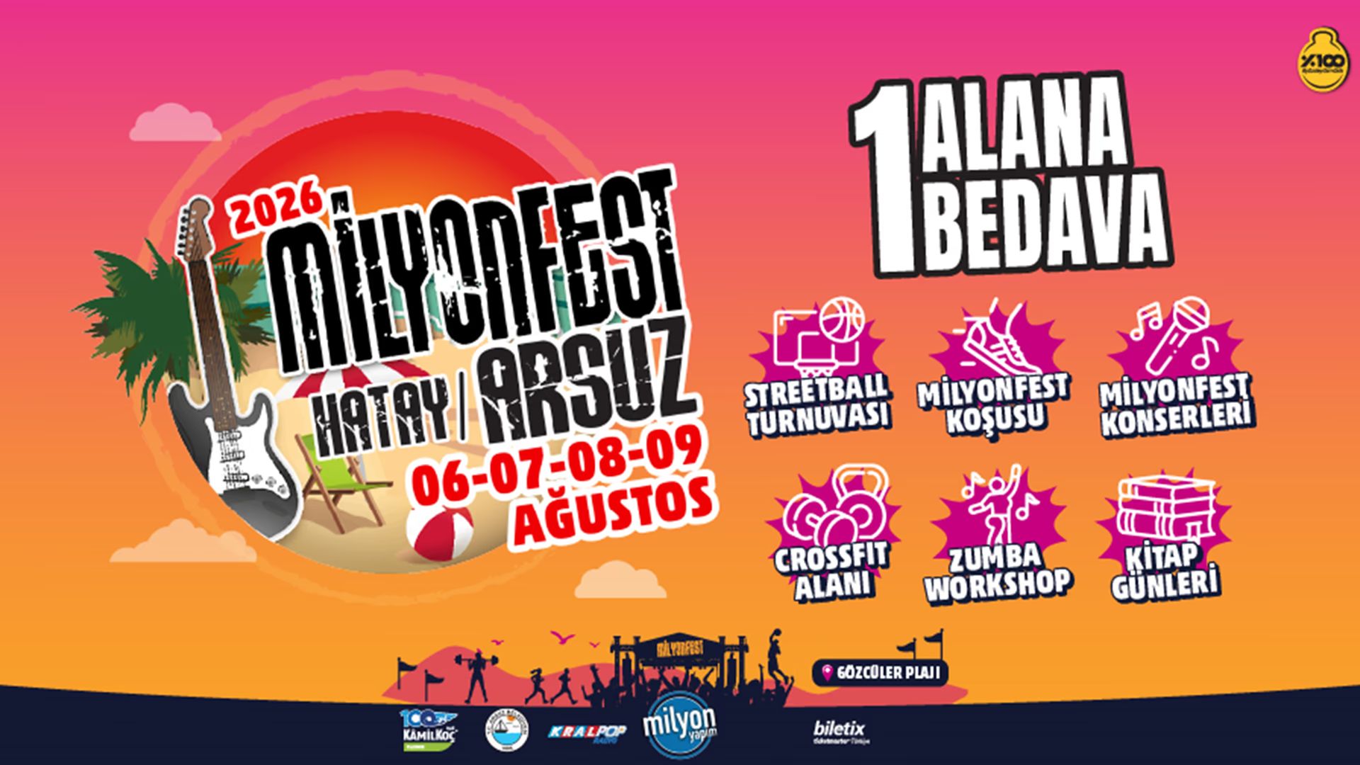 MilyonFest Arsuz 2026 - Kamp Kombine küçük resim