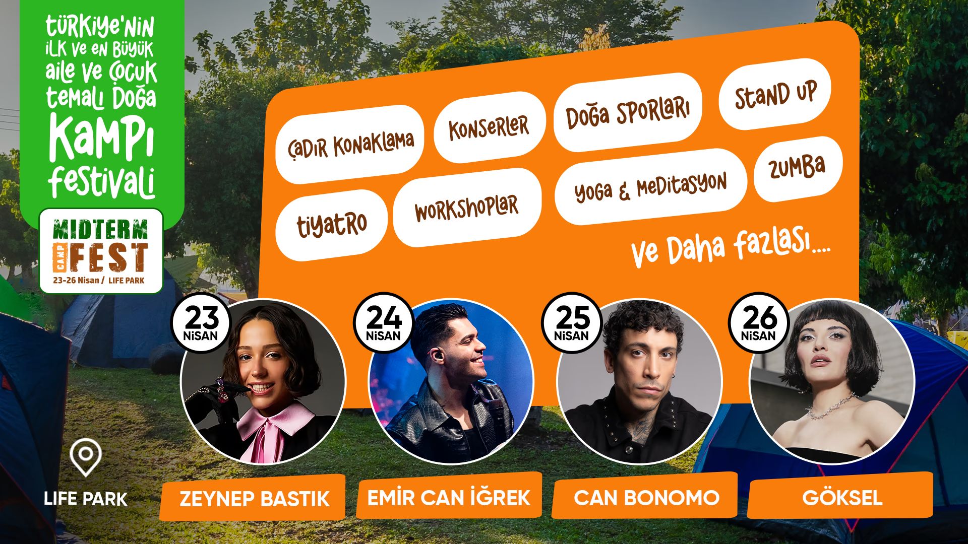 Midterm Camp Fest - Premium Kamplı & Standart Kamplı küçük resim