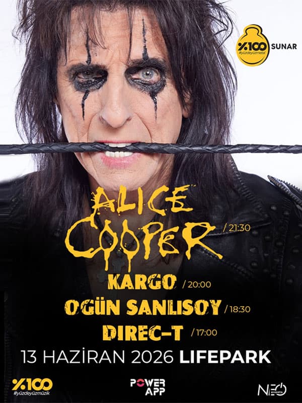 %100 Metal Sunar: Alice Cooper