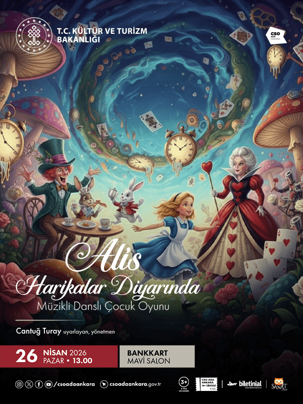 Alis Harikalar Diyarında Müzikli Danslı Çocuk Oyunu card