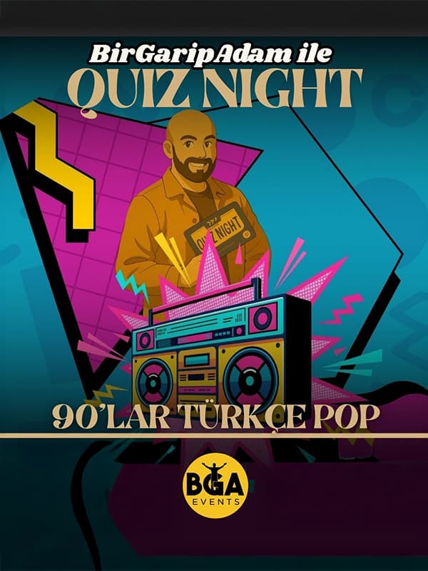 Bir Garip Adam İle Quiz Night - 90'lar Türkçe Pop card