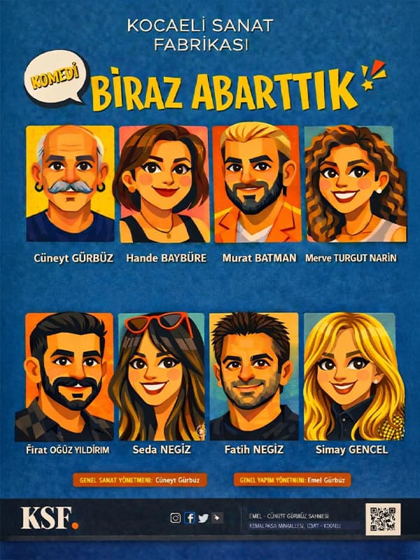 Biraz Abarttık card
