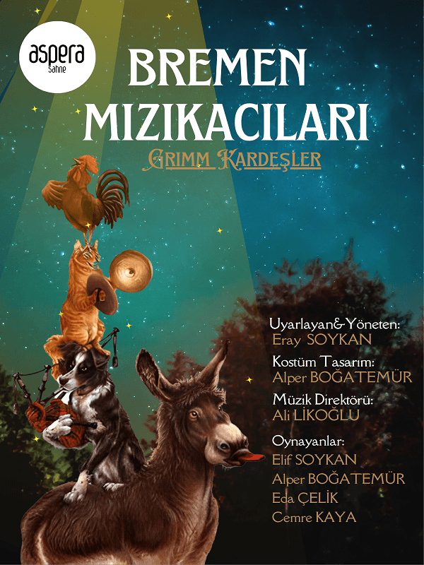 Bremen Mızıkacıları Grimm Kardeşler card