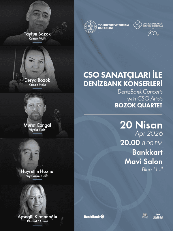 CSO Sanatçıları ile DenizBank Konserleri Bozok Quartet card