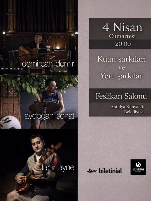 Demircan DEMİR & Aydoğan Sonat Tahir Ayne "Kuan Şarkıları ve Yeni Şarkılar" card