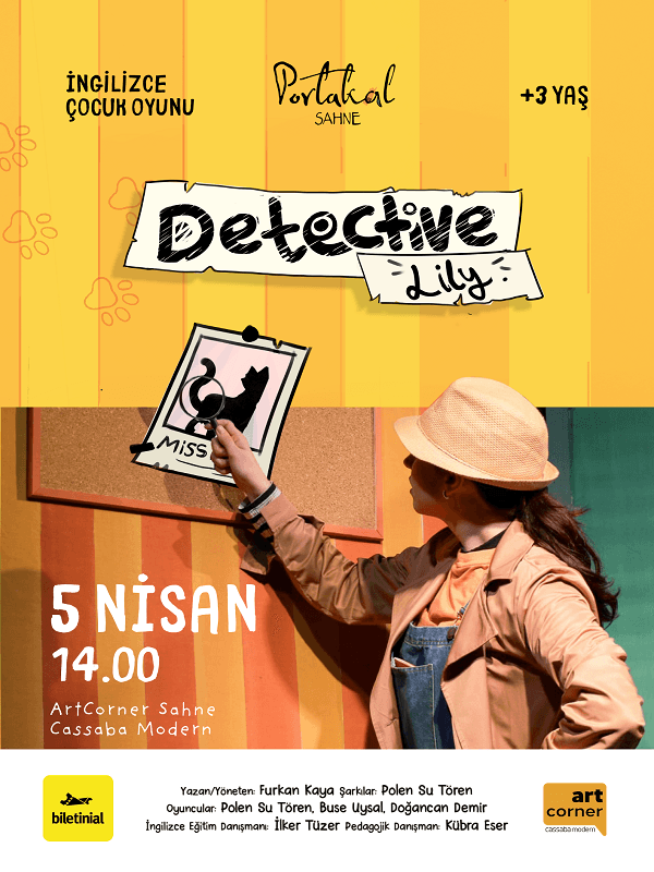 Detective Lily/Portakal Sahne card