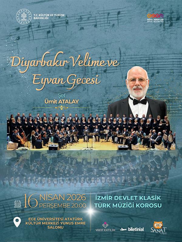 Diyarbakır Velime ve Eyvan Gecesi - İzmir Devlet Klasik Türk Müziği Korosu card
