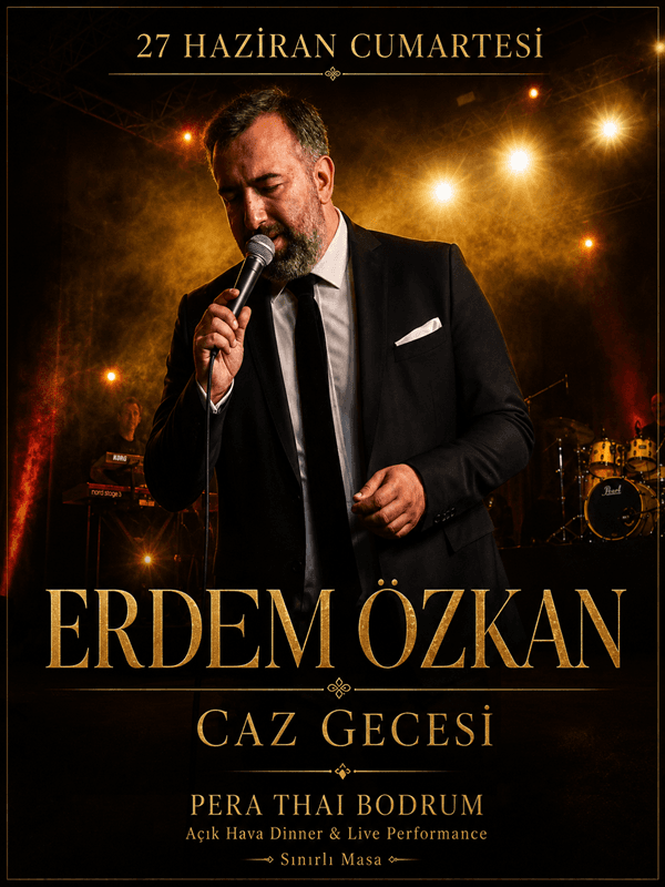 Erdem Özkan Canlı Performans | Pera Thai Bodrum card