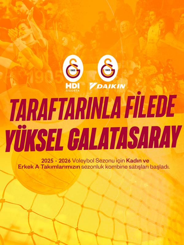 Galatasaray Voleybol Kadın-Erkek Takımları Sezonluk Bilet Satışı 2025-2026 card