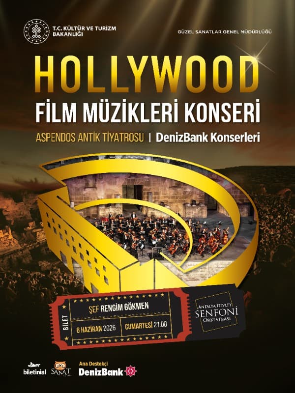 Hollywood Film Müzikleri Konseri - Antalya Devlet Senfoni Orkestrası card