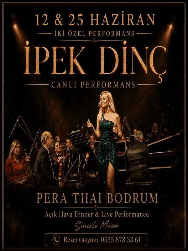 İpek Dinç Canlı Performans | Pera Thai Bodrum card