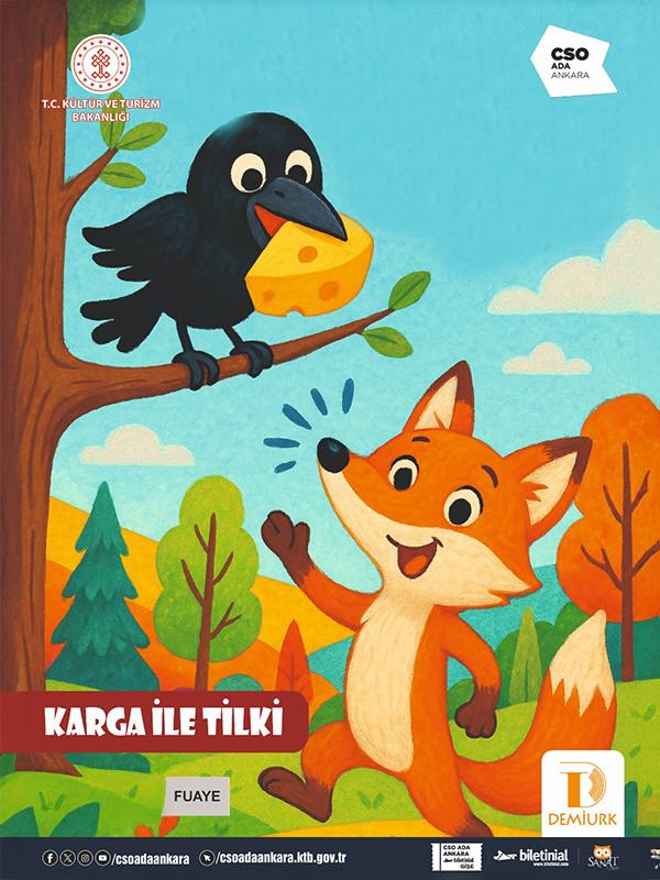 Karga ile Tilki card