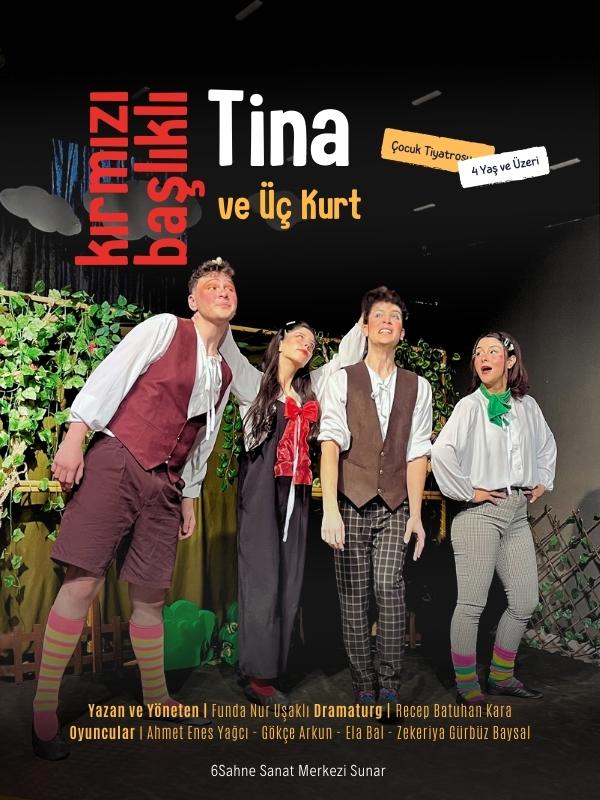 Kırmızı Başlıklı Tina ve Üç Kurt card