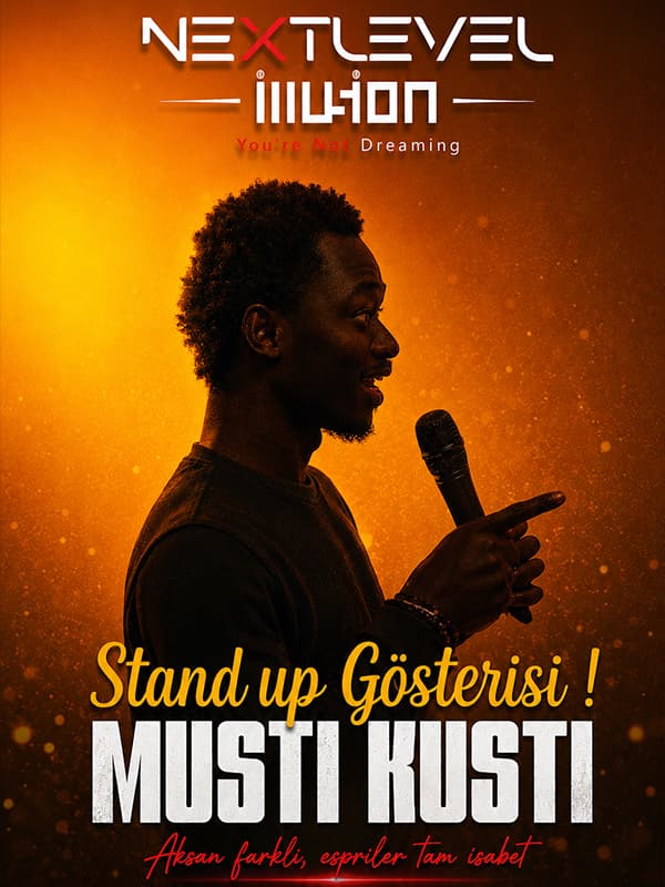 Musti Kusti Stand Up Show card