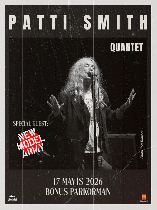 Patti Smith Quartet special guest New Model Army card