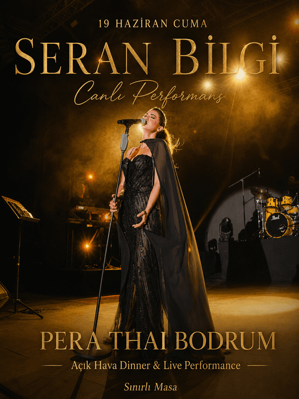 Seran Bilgi Canlı Performans | Pera Thai Bodrum card