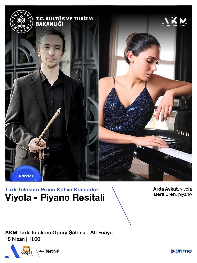 Türk Telekom Prime Kahve Konserleri Viyola-Piyano Resitali card