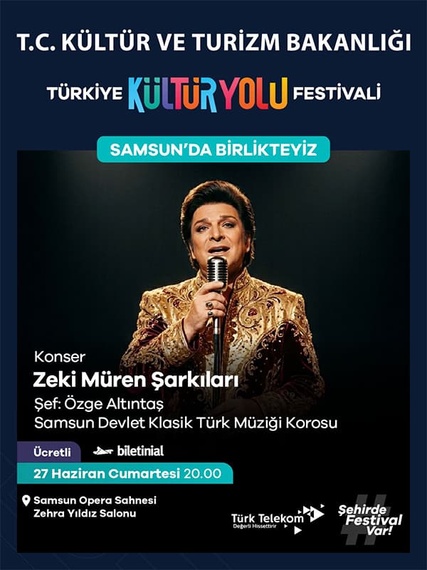 Zeki Müren Şarkıları - Samsun Kültür Yolu Festivali