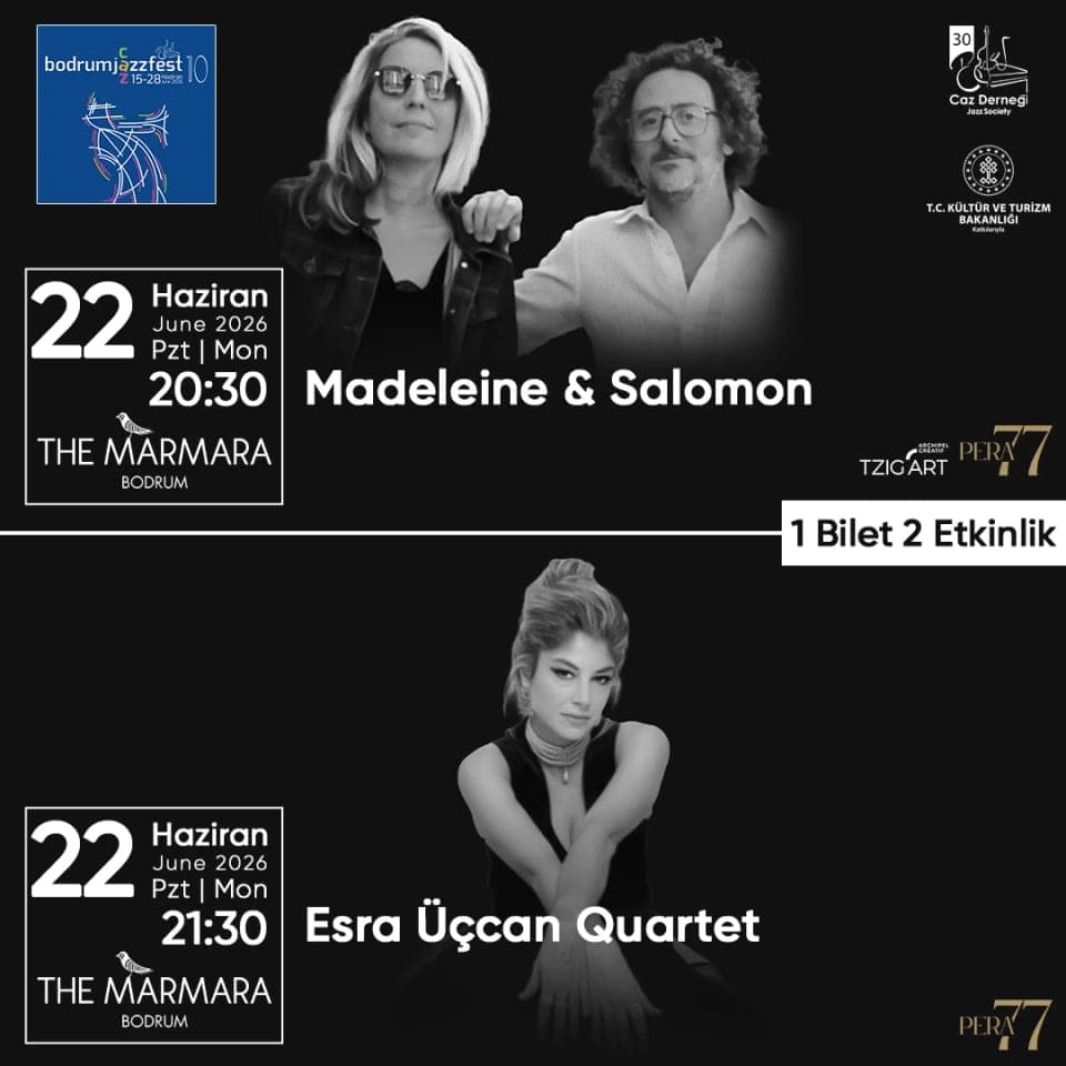 1 Bilet 2 Etkinlik: Madeleine & Salomon | Esra Üçcan Quartet card