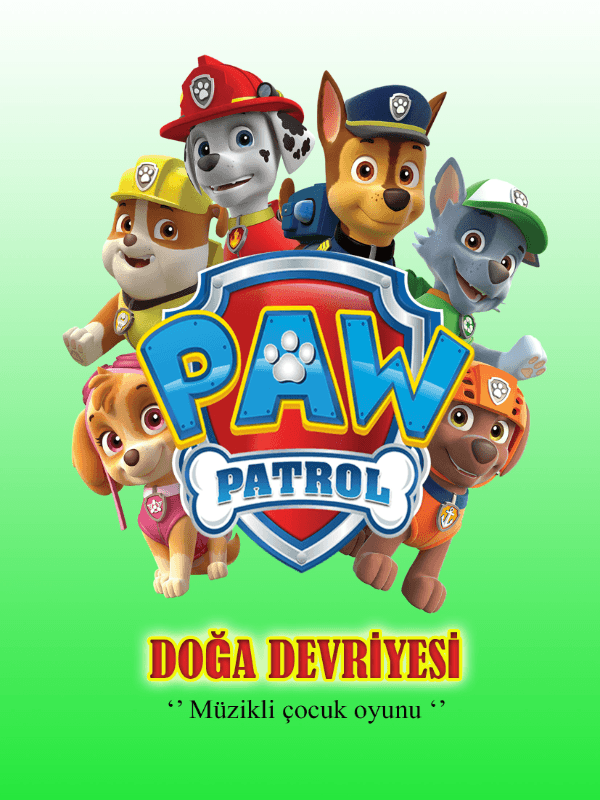 Paw Patrol Doğa Devriyesi card