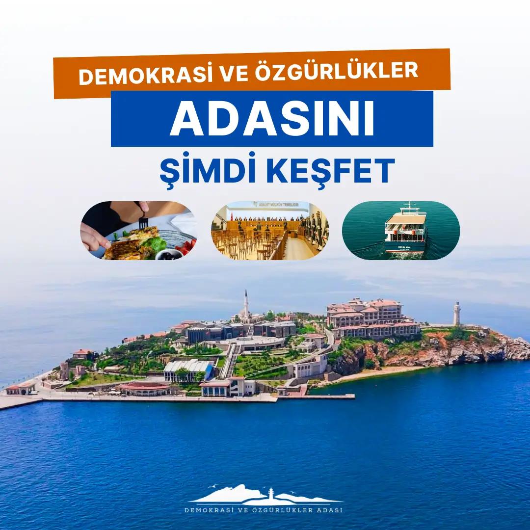 Demokrasi ve Özgürlükler Adası’nda 1 Günlük Tur card