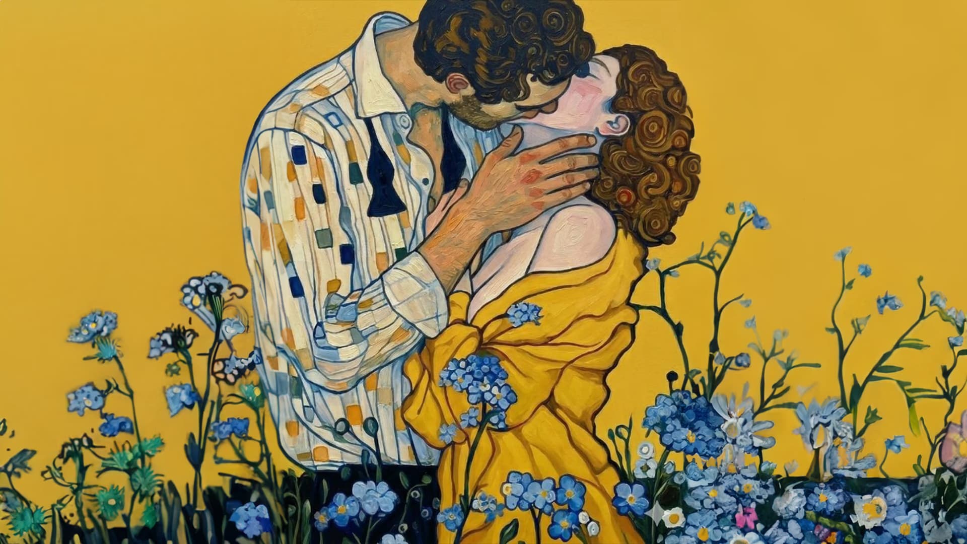 Resim - Klimt Modern Kiss