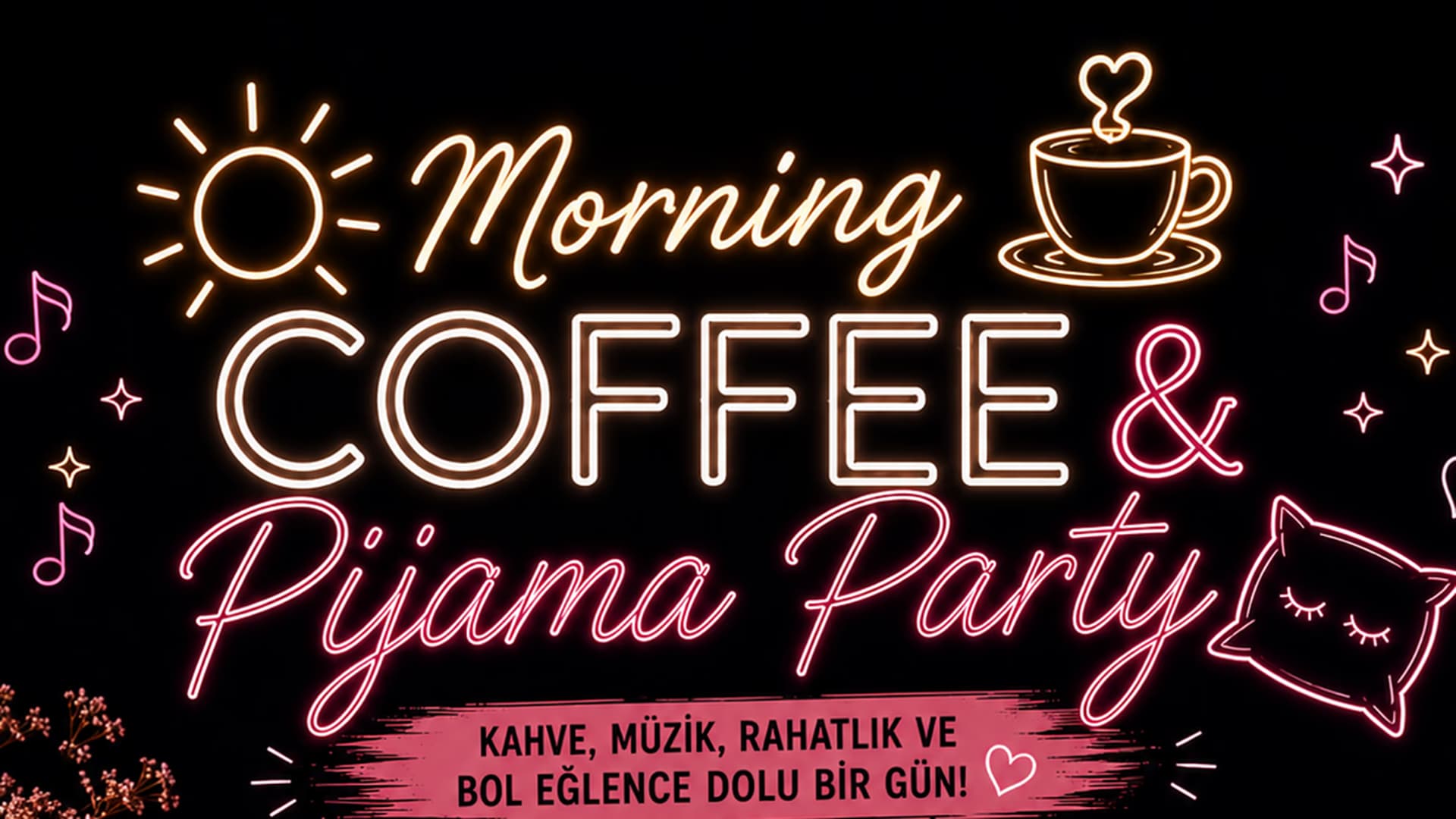 Morning Coffee & Pijama Party card