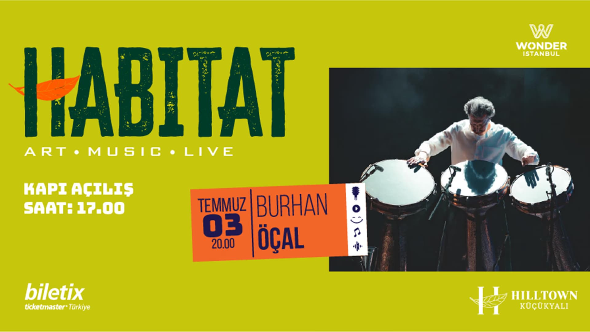 HABITAT Art Music Live: Burhan Öçal - Ayşegül Aldinç ft. Neco