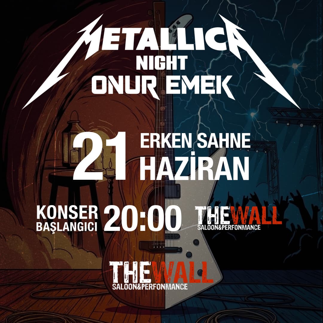 Onur Emek - Metallica Night : Akustik & Elektrik ''Erken Sahne'' (The Wall Saloon / Kadıköy)