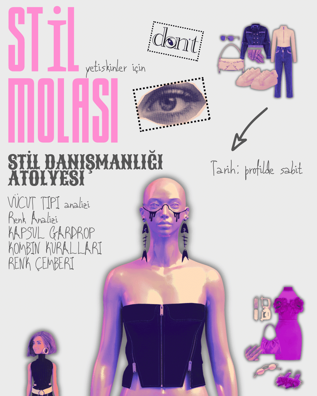 Stil Danışmanlığı & Uygulamalı Moda Deneyimi Atölyesi (Yetişkinler için)